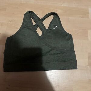 Gymshark Dark Green Sports Bra